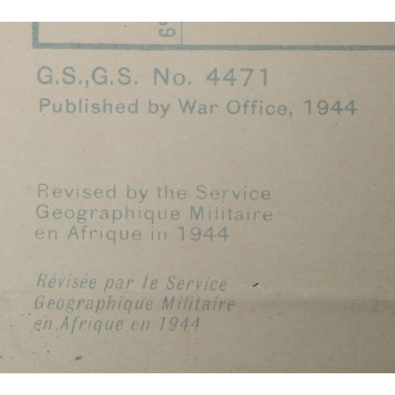 Map, Allied, Cannes, Operation Dragoon, SECRET, 1944, 509th PRCT