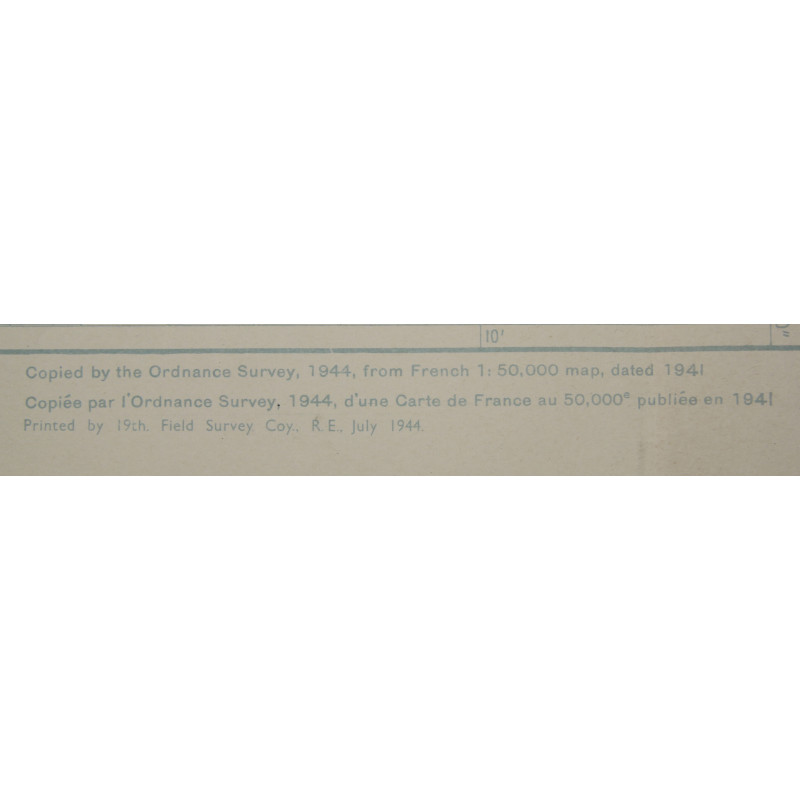 Map, Allied, Cannes, Operation Dragoon, SECRET, 1944, 509th PRCT