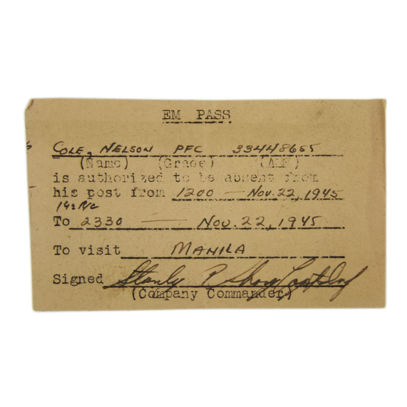 Grouping, Cpl. Nelson Cole, 115th Inf. Regt., 29th Infantry Division