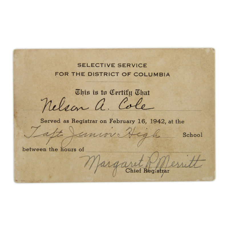 Grouping, Cpl. Nelson Cole, 115th Inf. Regt., 29th Infantry Division