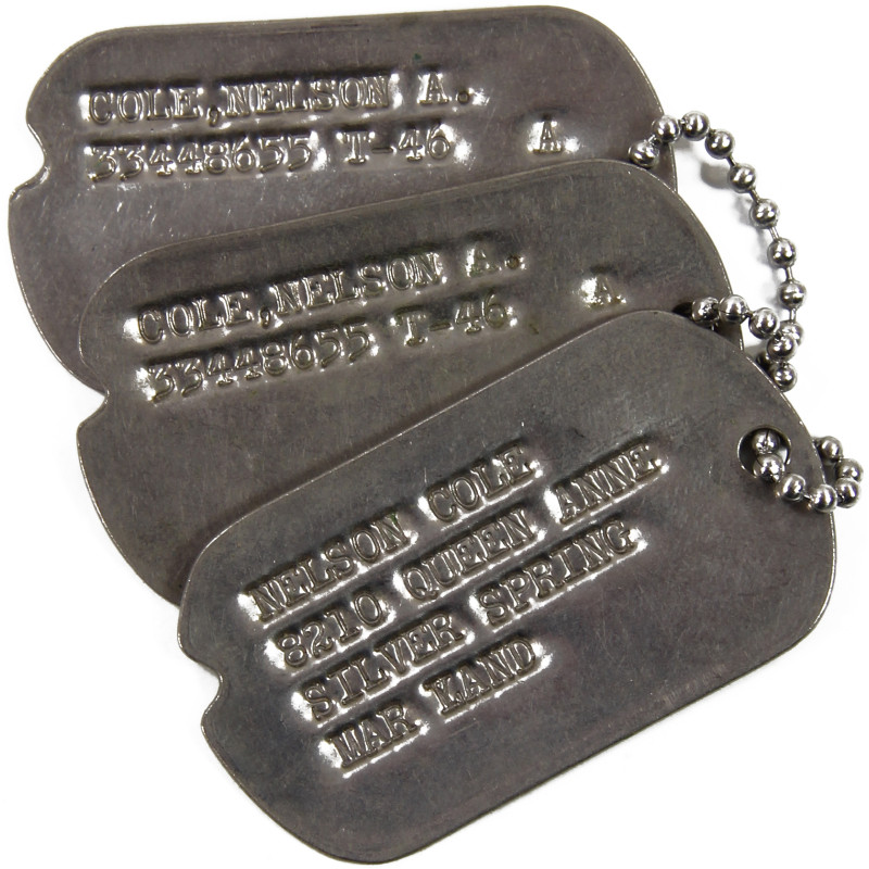 Grouping, Cpl. Nelson Cole, 115th Inf. Regt., 29th Infantry Division