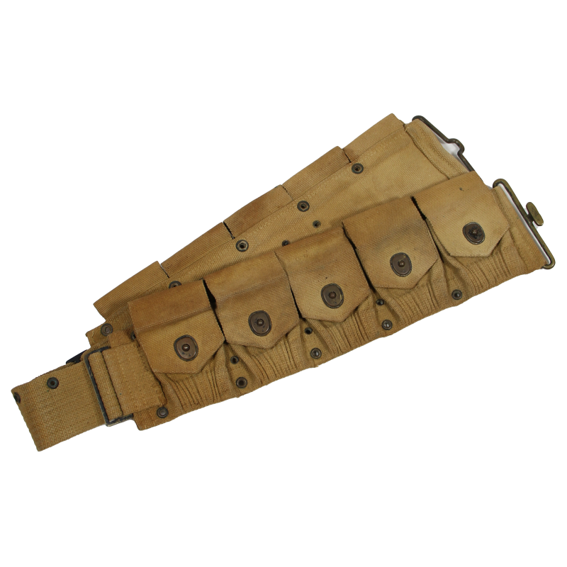 Ceinturon cartouchière Springfield, MILLS 1918, nominatif