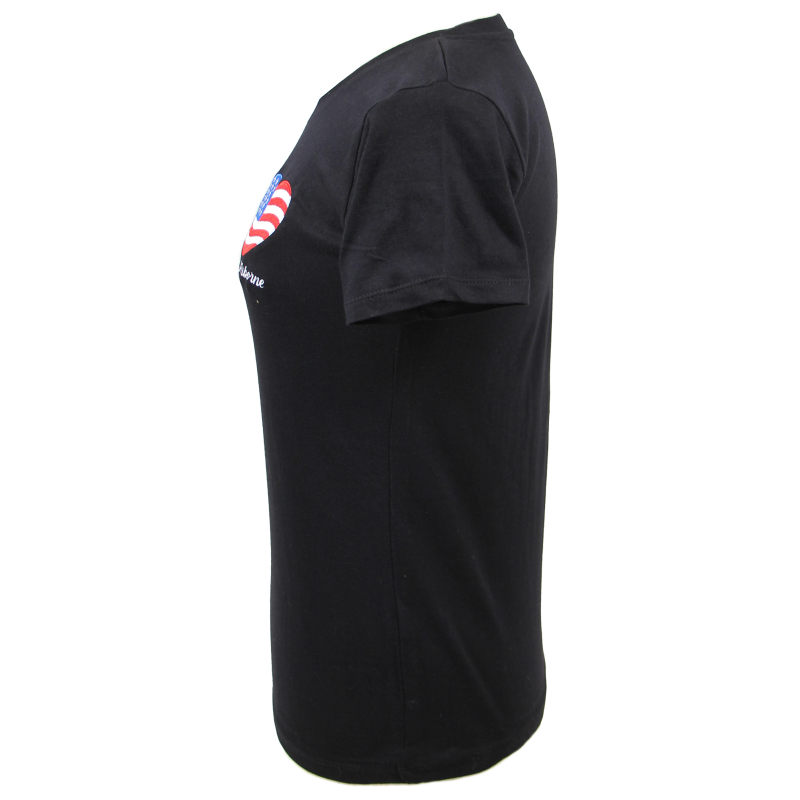T-shirt, black, US heart, 101st Airborne