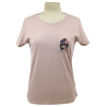 T-Shirt, rose, noeud US, Women Can Fight