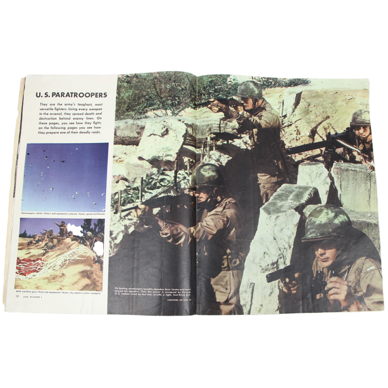 Magazine, LOOK, November 3, 1942, U.S. Paratroopers