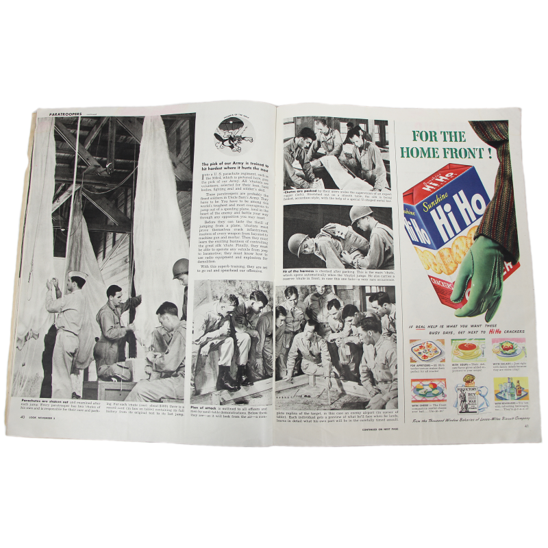 Magazine LOOK, 3 novembre 1942, U.S. Paratroopers