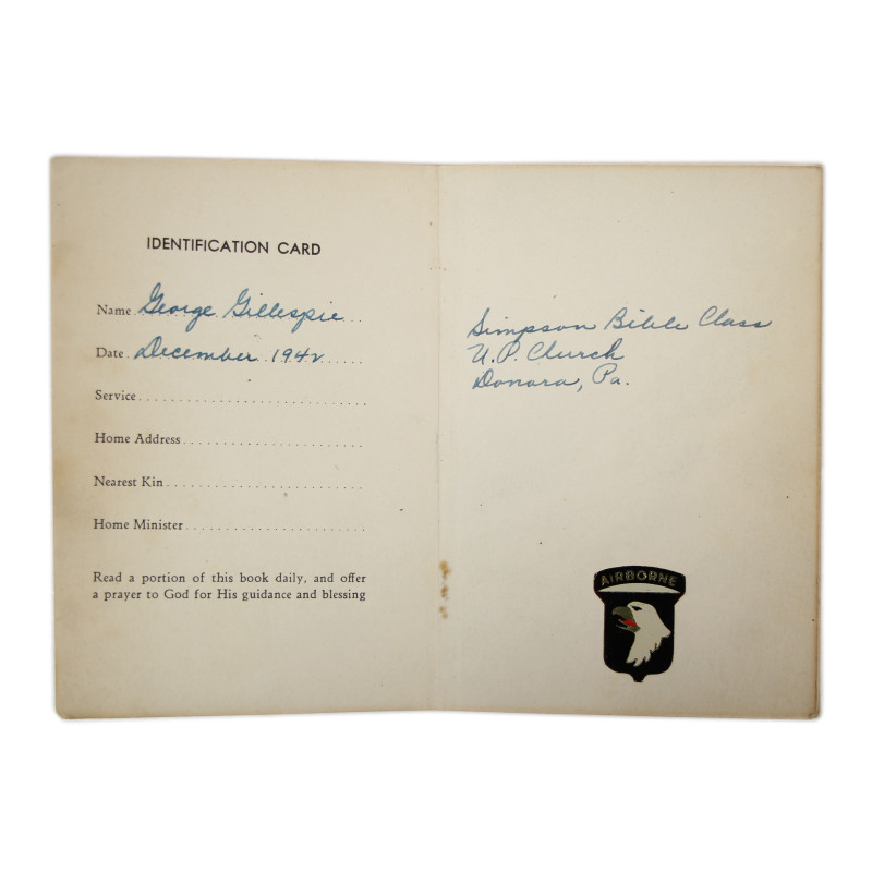 Grouping, T/5 George Gillespie, Rigger Section, Service Co., 502nd PIR, 101st Airborne Division, ETO