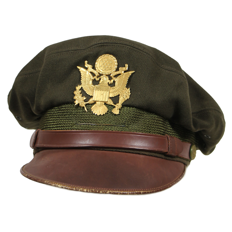 Cap, Crusher, Officer's, 50-Mission Type, Flighter, BANCROFT, 1st Lt. Alston Gray, USAAF