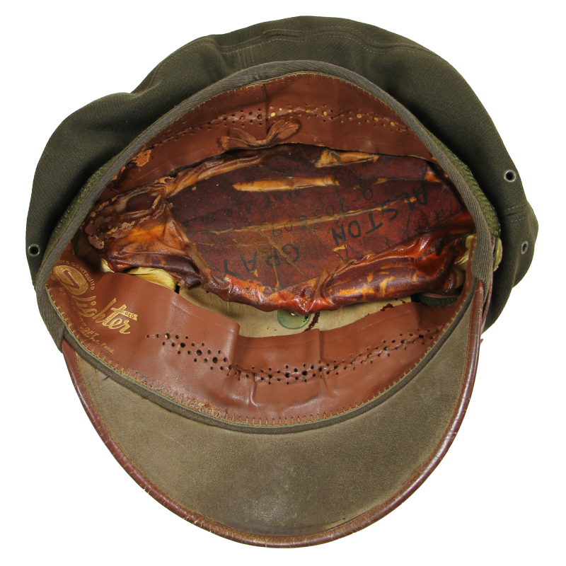 Casquette officier, type 50 missions, Flighter, BANCROFT, 1st Lt. Alston Gray, USAAF