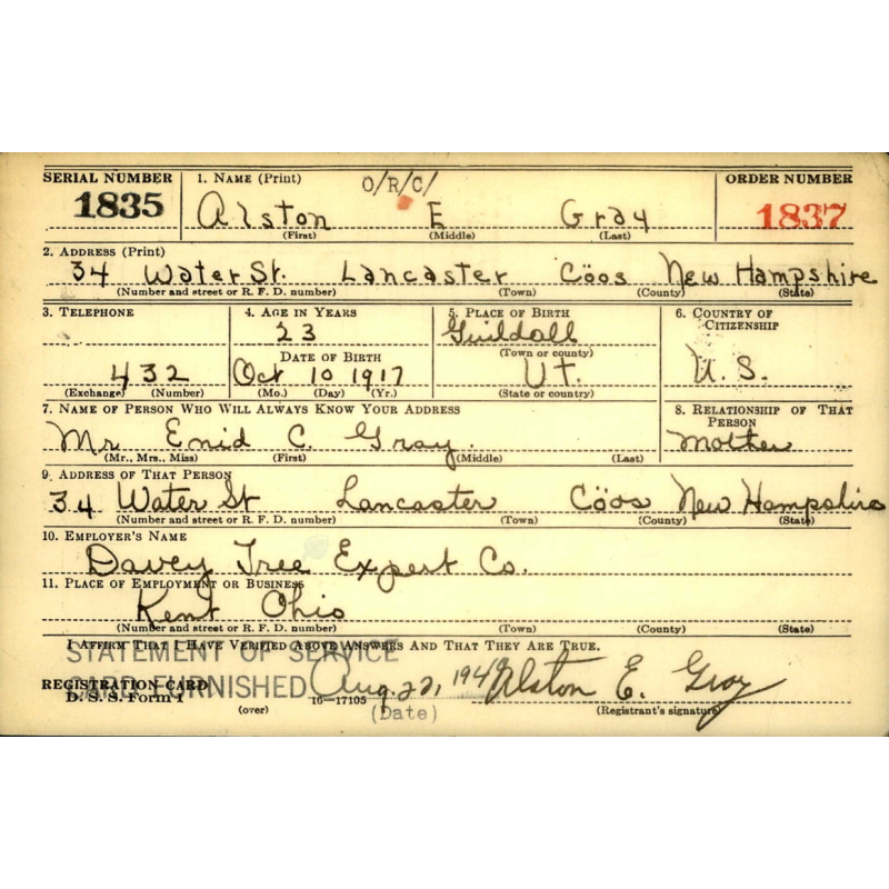 Casquette officier, type 50 missions, Flighter, BANCROFT, 1st Lt. Alston Gray, USAAF
