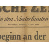 Journal allemand, Deutsche Zeitung in den Niederlanden, 6 juin 1944, "Invasionsbeginn an der nordfranzösischen Küste"