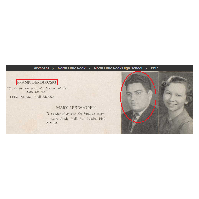 Plaque d'identité, Dog Tag, S/Sgt. Frank Berdikoski, 55th FS, 20th FG, 8th Air Force, USAAF, ETO