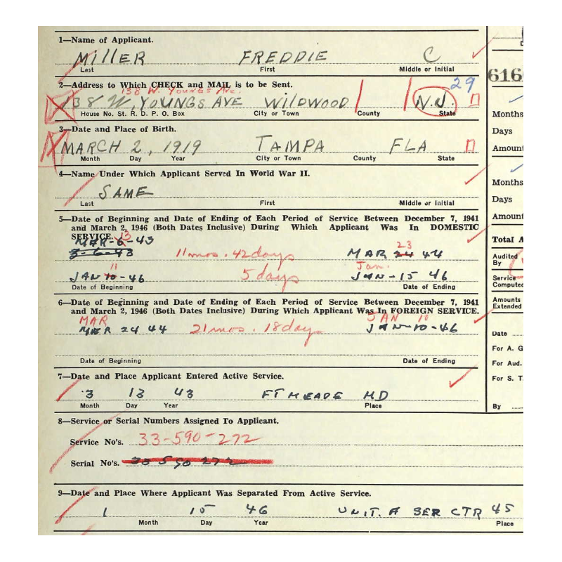 Belt, Pistol, M-1936, T/5 Freddie Miller, 3690th Quartermaster Truck Co., ETO