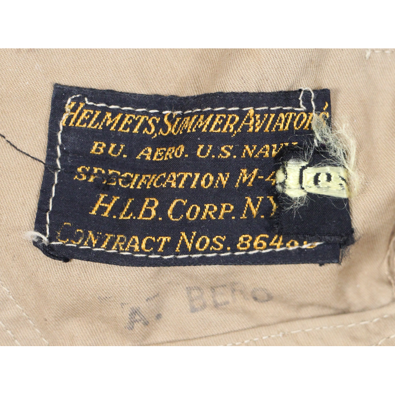 Helmet, Summer, Aviator's, M-450, US Navy & USMC, Size 6 ⅞, Named