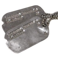 Plaques d'identité, Dog Tags, Esther Osborne, US Army Nurse Corps