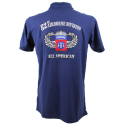 Polo, bleu marine, 82nd Airborne Division