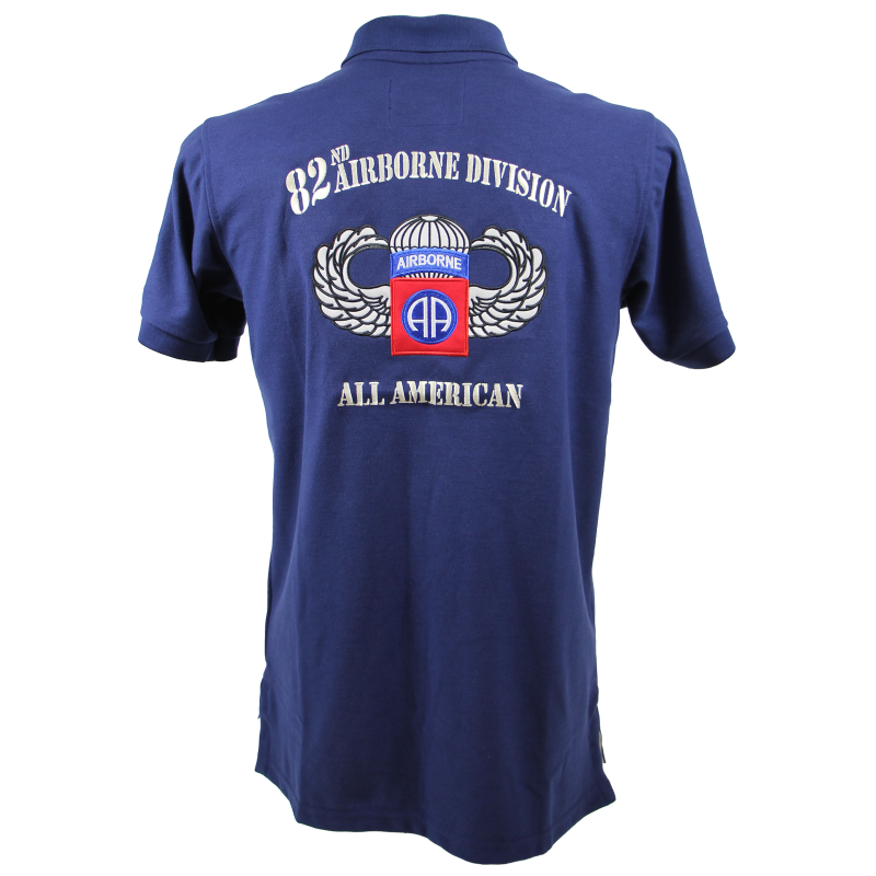 Polo, bleu marine, 82nd Airborne Division