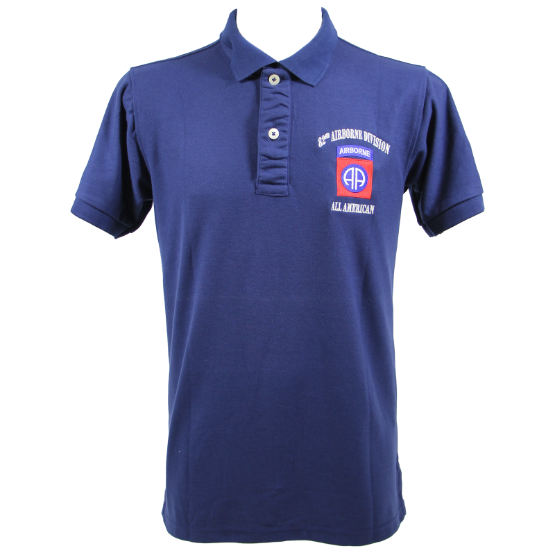 Polo, bleu marine, 82nd Airborne Division