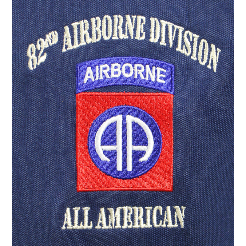 Polo, bleu marine, 82nd Airborne Division