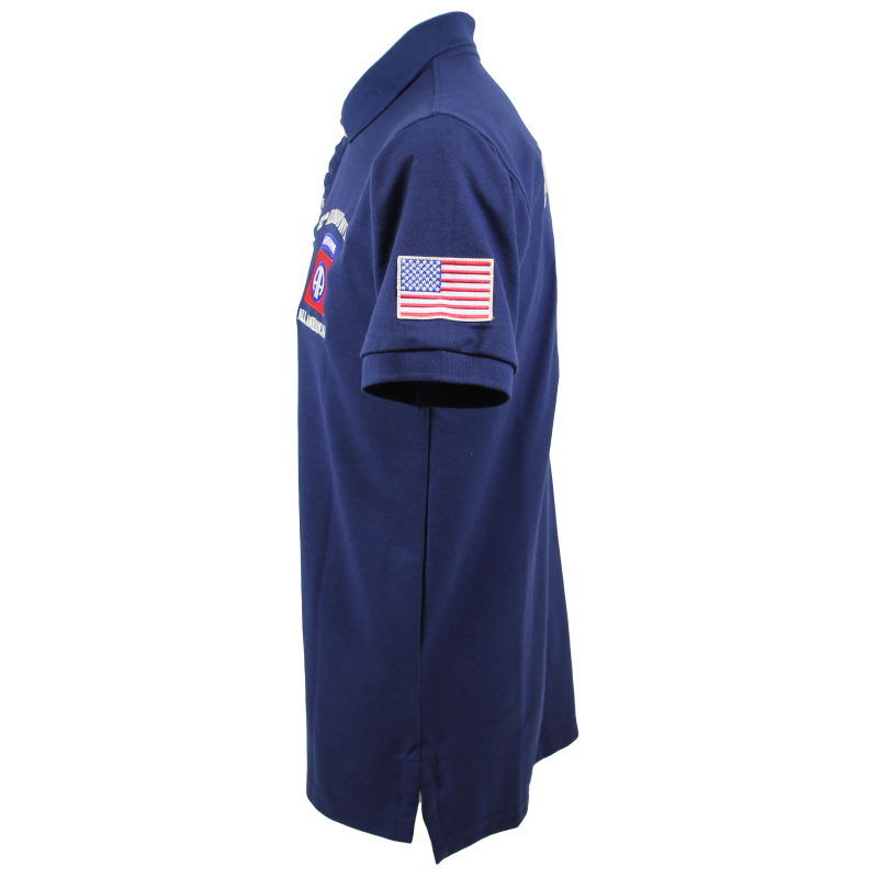 Polo, bleu marine, 82nd Airborne Division