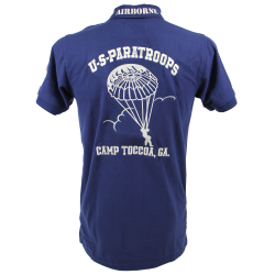 Polo shirt, Blue, Camp Toccoa