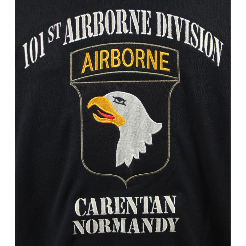 Polo, black, 101st Airborne, Carentan - Normandy