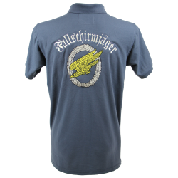 Polo shirt, Blue, Fallschirmjäger