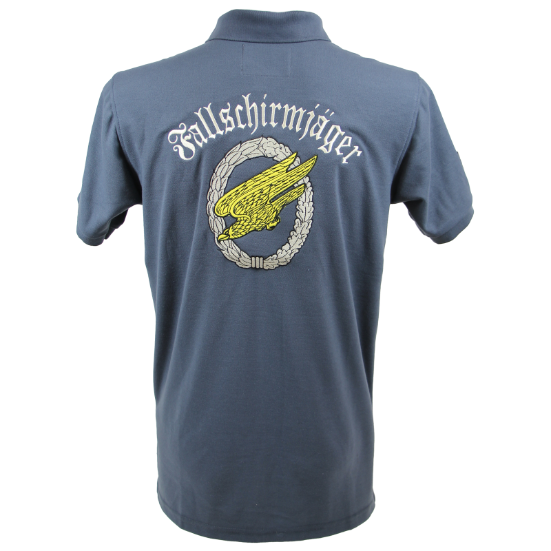 Polo shirt, Blue, Fallschirmjäger