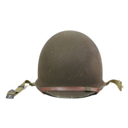 Casque M1, pattes fixes, liner Westinghouse, A washers verts