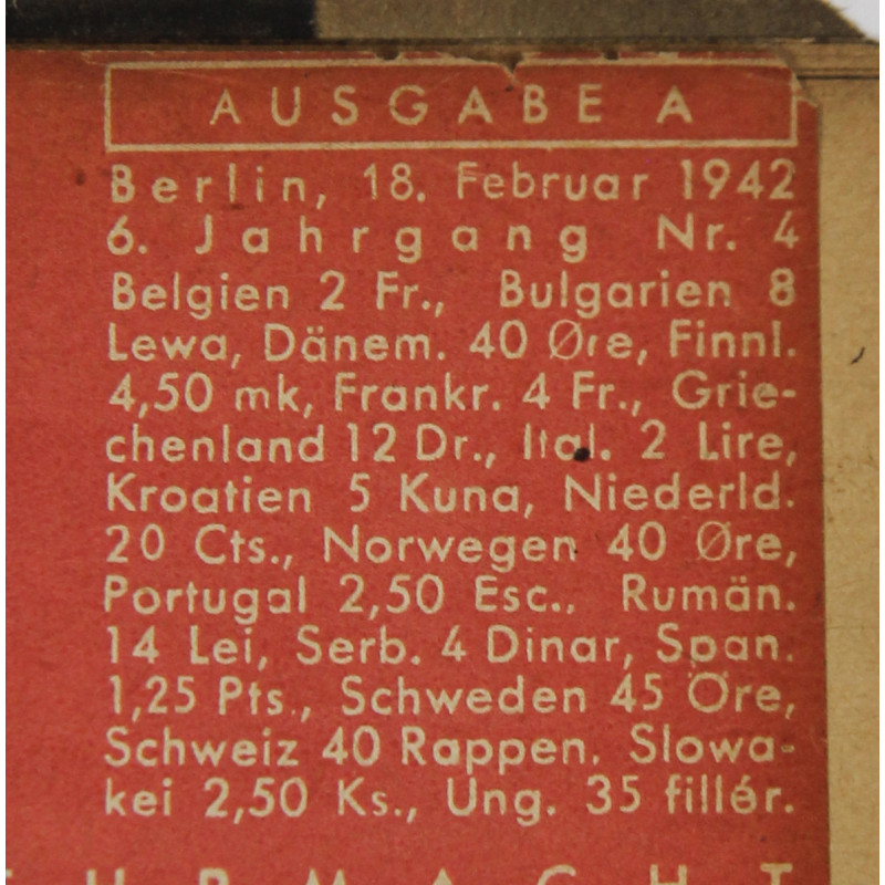 Magazine, Die Wehrmacht, 18 février 1942