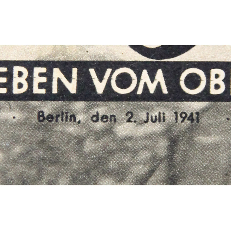 Magazine, Die Wehrmacht, July 2, 1941