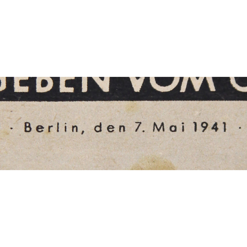 Magazine, Die Wehrmacht, 7 mai 1941