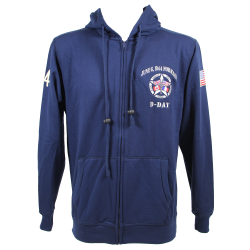 Sweat à capuche, bleu, D-Day Normandy, 6 June 1944