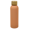 insulated bottle, apricot, poppies