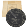 Règle à calcul, Type G-1, True Airspeed, USAAF, 1942, dans son étui en carton