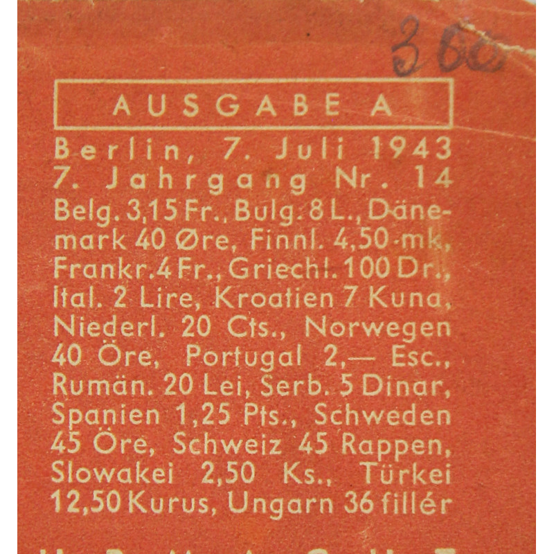 Magazine, Die Wehrmacht, 7 juillet 1943