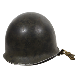 Helmet, M2, Fixed Loops, D-Ring, Camouflaged, Pfc. Fritz Muller, 501st PIR & 503rd RCT, WIA, 1945, Philippines