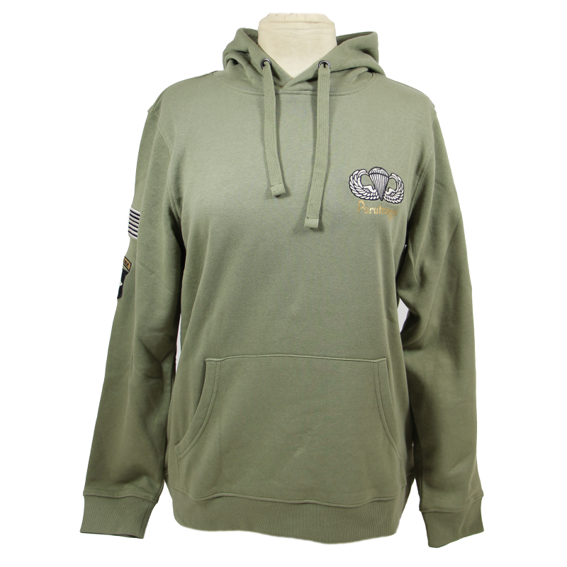 Hooded sweatshirt, Jump wings, sequins