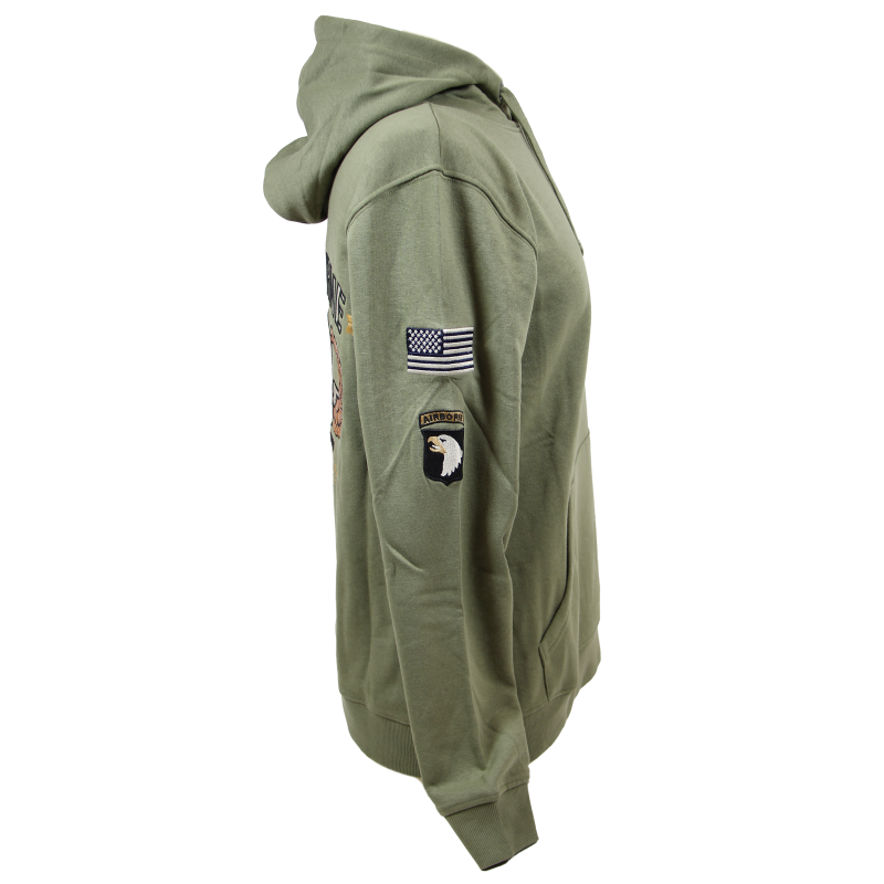 Hooded sweatshirt, Jump wings, sequins