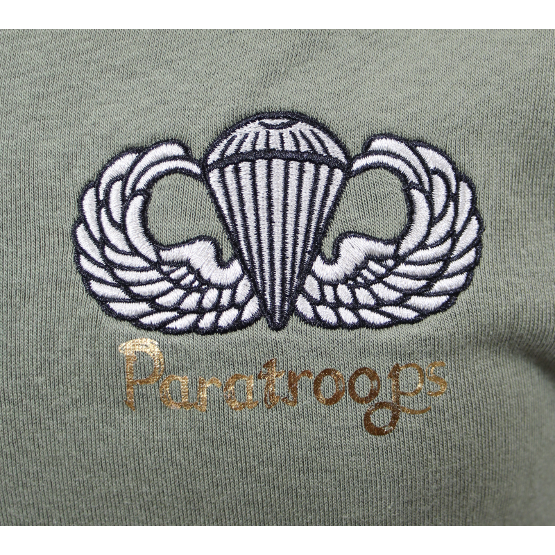 Hooded sweatshirt, Jump wings, sequins