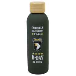 Bouteille isotherme kaki, D-Day, 6 juin