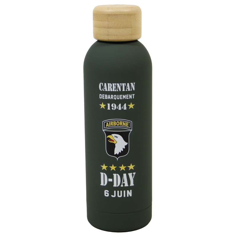 Bouteille isotherme kaki, D-Day, 6 juin