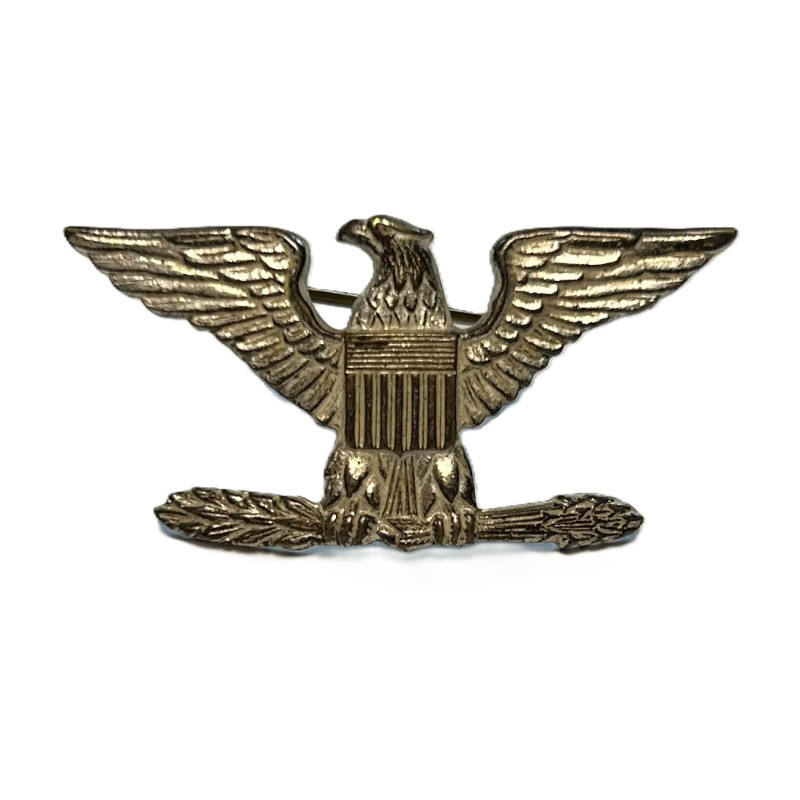 Insignia, Rank, Colonel, Pin Back, A.E. Co Utica N.Y.