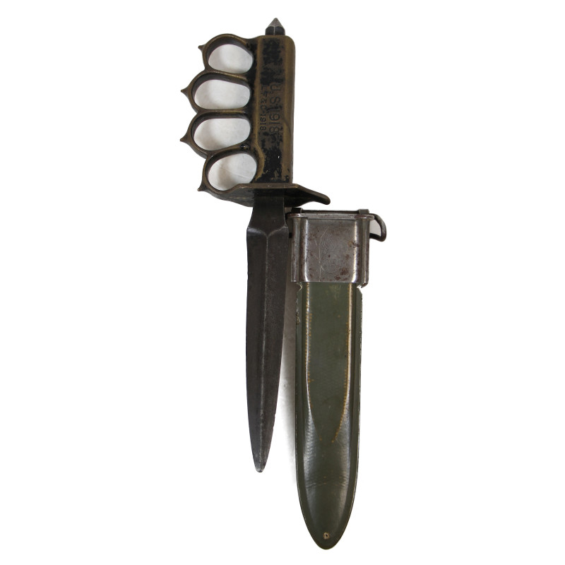 Knife, Trench, M1918, L.F. & C., with Scabbard, Bayonet, Shortened