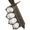 Couteau de tranchée, Knuckle Knife, M1918, L.F. & C., avec fourreau de baïonnette raccourci