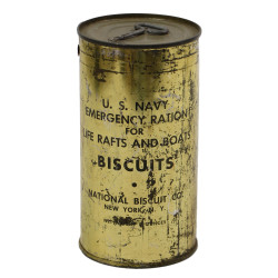Boîte de biscuits, US Navy, Emergency Rations For Life Rafts and Boats, 1944, pleine