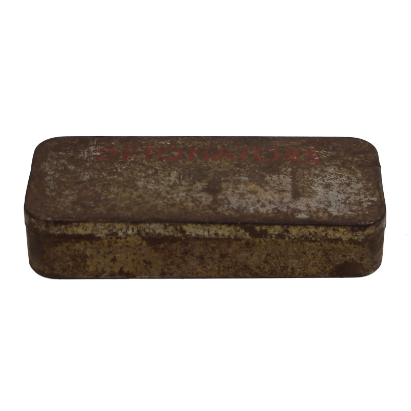 Box, Tin, 24-Detonator, No. 27, British, Mine, Hawkins, No. 75