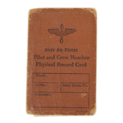 Carte, Physical Record Card, Cpt. Charles Pickering, 99th TCS, 441st TCG, 9th Air Force, USAAF, ETO