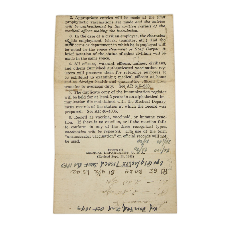 Carte, Physical Record Card, Cpt. Charles Pickering, 99th TCS, 441st TCG, 9th Air Force, USAAF, ETO