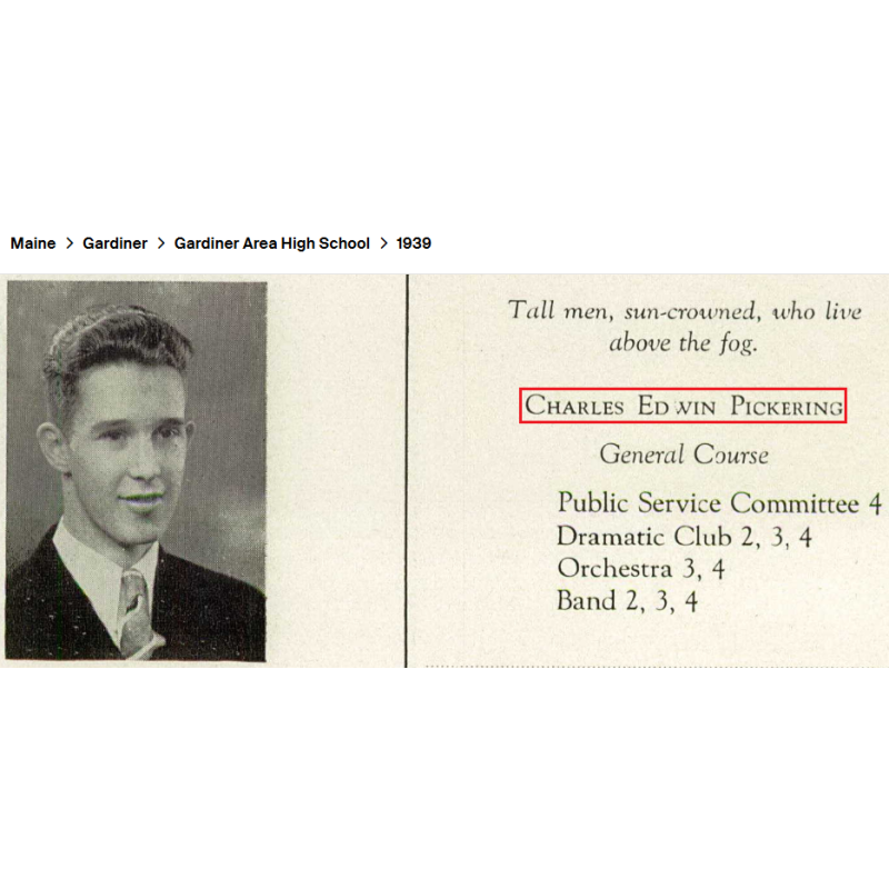 Carte, Physical Record Card, Cpt. Charles Pickering, 99th TCS, 441st TCG, 9th Air Force, USAAF, ETO